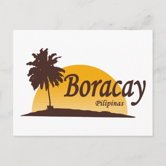 Boracay White Briefkaart (Voorkant)