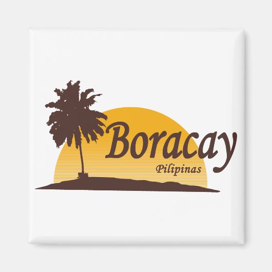 Boracay wit magneet (Voorkant)