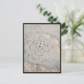 boracay zand bloem briefkaart (Staand voorkant)