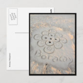 boracay zand bloem briefkaart (Voorkant / Achterkant)