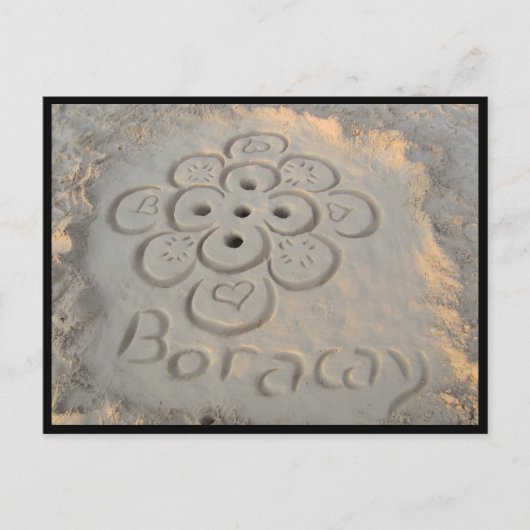 Boracay zandpatroon briefkaart (Voorkant)