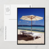 boracay - zonnebanken briefkaart (Voorkant / Achterkant)