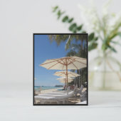 Boracay zonneschermen briefkaart (Staand voorkant)