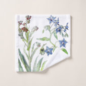  Borage Wilde bloemen Wadendoekset Bad Handdoek (Wasdoekje)