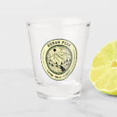 Borah Peak Idaho Hiking Skiing Travel Shot Glas (Voorkant)