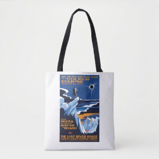 Borah Peak Idaho Solar Eclipse Canvas tas