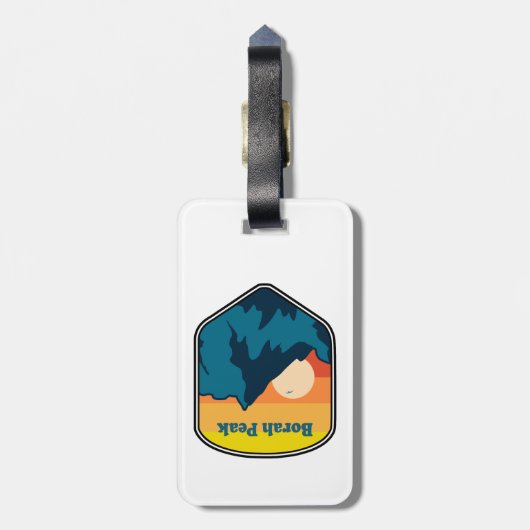 Borah Peak Idaho Sunrise Bagagelabel (Achterkant verticaal)