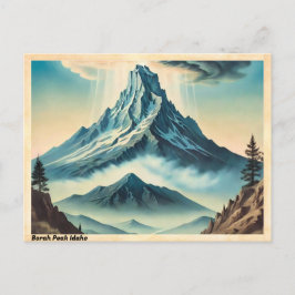Borah Peak Idaho Vintage Reizen Briefkaart