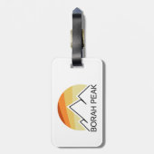 Borah Peak Retro Bagagelabel (Achterkant verticaal)