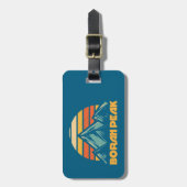 Borah Peak Retro Turquoise Bagagelabel (Voorkant verticaal)