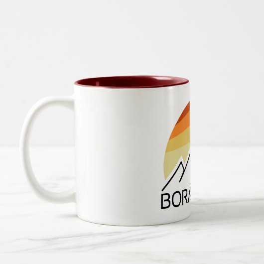 Borah Peak Retro Tweekleurige Koffiemok (Links)