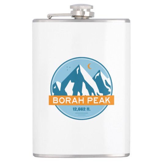 Borah Peak Stars Moon Heupfles (Voorkant)