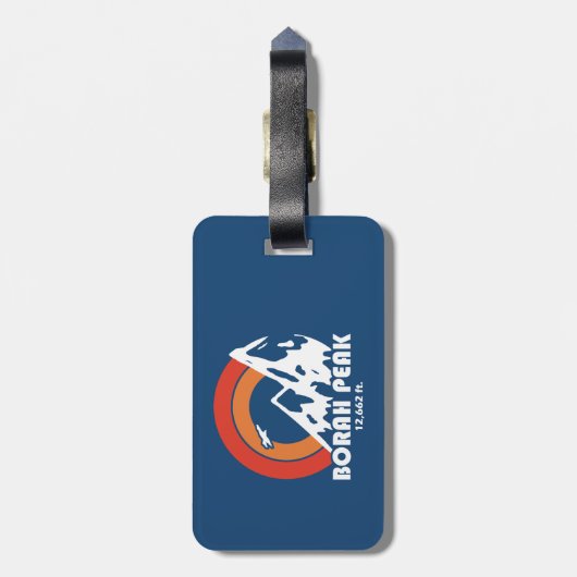 Borah Peak Sun Eagle Bagagelabel (Achterkant verticaal)
