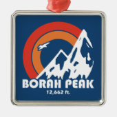 Borah Peak Sun Eagle Metalen Ornament (Voorkant)