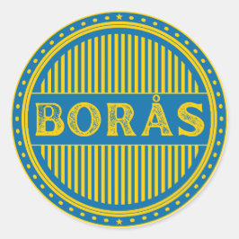 Borås City Pride Emblem – Swedish Identity Ronde Sticker