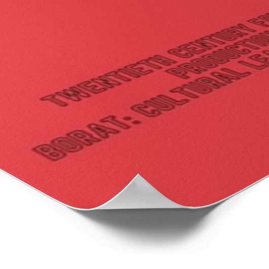 Borat Japanse stijl 2 Poster (Hoek)