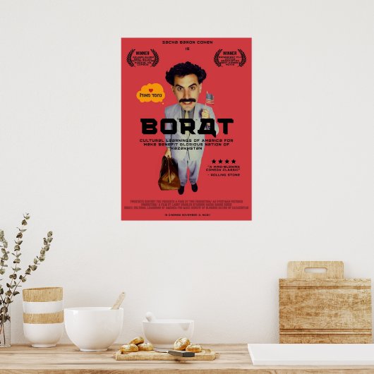 Borat Japanse stijl 2 Poster (Keuken)