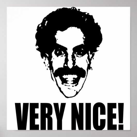 Borat Zeer Nice Poster (Voorkant)