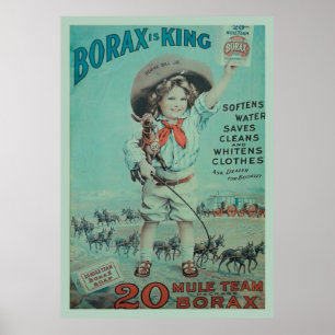 Borax King Vintage Poster Ad