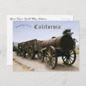 Borax Wagon Death Valley Californië Briefkaart (Voorkant / Achterkant)