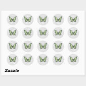borboleta ronde sticker (Vel)