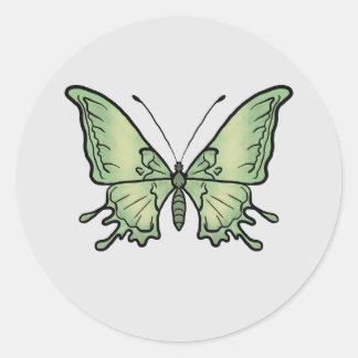 borboleta ronde sticker