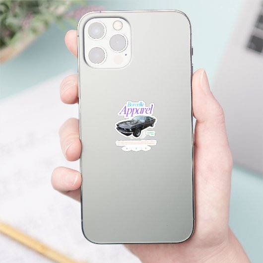 Borcelle Apparel op maat gesneden vinyl sticker (Telefoon)