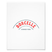Borcelle Summer Vibes Typography Art Foto Afdruk (Voorkant)