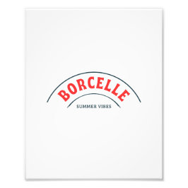 Borcelle Summer Vibes Typography Art Foto Afdruk