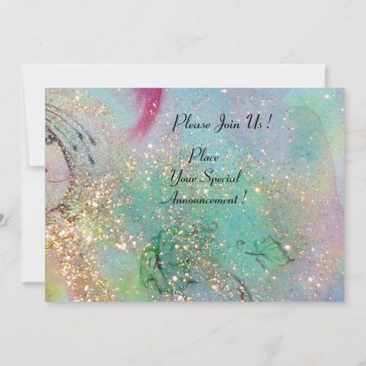 BORCH BOMEN IN TUSCANY, blauwe groene sparken Kaart (Achterkant)