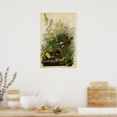 Bord 136 | Meadow Lark | Vogels van Amerika Poster (Keuken)