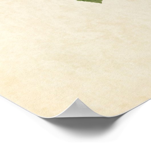 Bord 20 | Blauwwitte gele warbler Poster (Hoek)