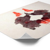 Bord 2 van de Rorschach-testinkt Poster (Hoek)