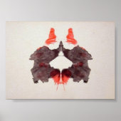 Bord 2 van de Rorschach-testinkt Poster (Voorkant)