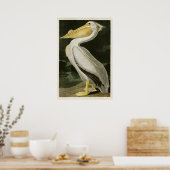 Bord 311 | Amerikaanse witte pelikaan Poster (Keuken)