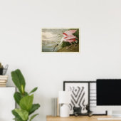 Bord 321 | Roseate Spoonbill | Vogels van Amerika Poster (Thuiskantoor)