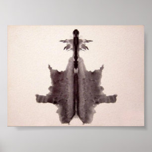 Bord 6 van de Rorschach-testinkt Poster
