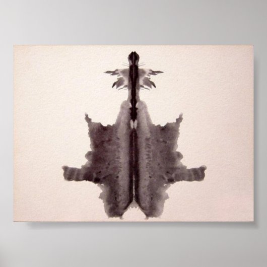 Bord 6 van de Rorschach-testinkt Poster (Voorkant)