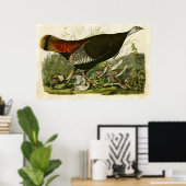 BORD 6 | Wilde Turkije | Vogels van Amerika Poster (Thuiskantoor)
