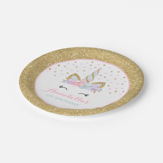 Bord 7 van het Document van de eenhoorn Roze en (Gekanteld)