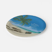 Bord Aangepast papier voor afboeking Sandy Beach (Gekanteld)