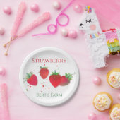 Bord aardbeipapier (Feest)