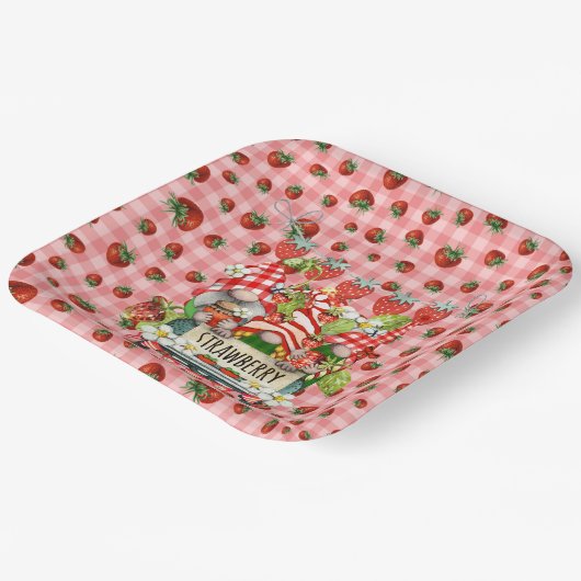Bord aardbeipapier (Gebogen)