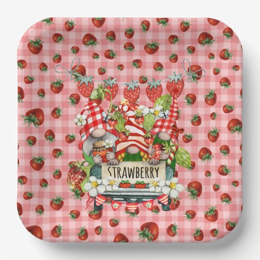 Bord aardbeipapier (Voorkant)