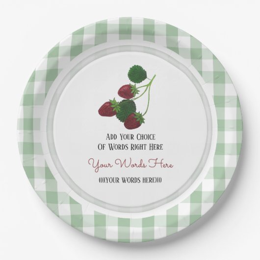 Bord aardbeipapier (Voorkant)