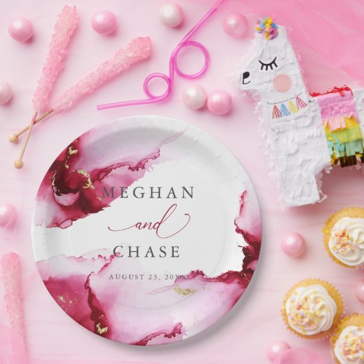 Bord abstract Crimson Raspberry Red Paper (Feest)