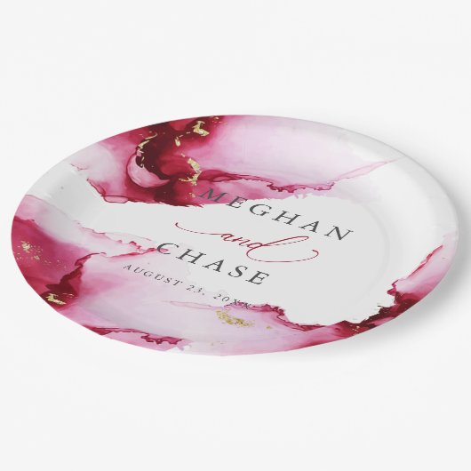 Bord abstract Crimson Raspberry Red Paper (Gekanteld)