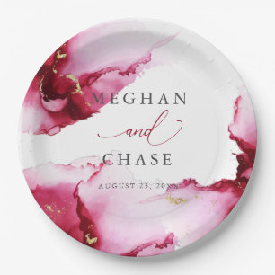 Bord abstract Crimson Raspberry Red Paper