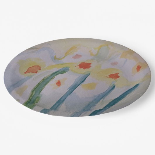 Bord abstract deffodis (Gekanteld)