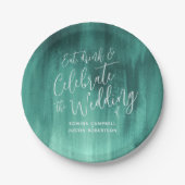 Bord abstract maragingpapier voor bruiloft (Voorkant)